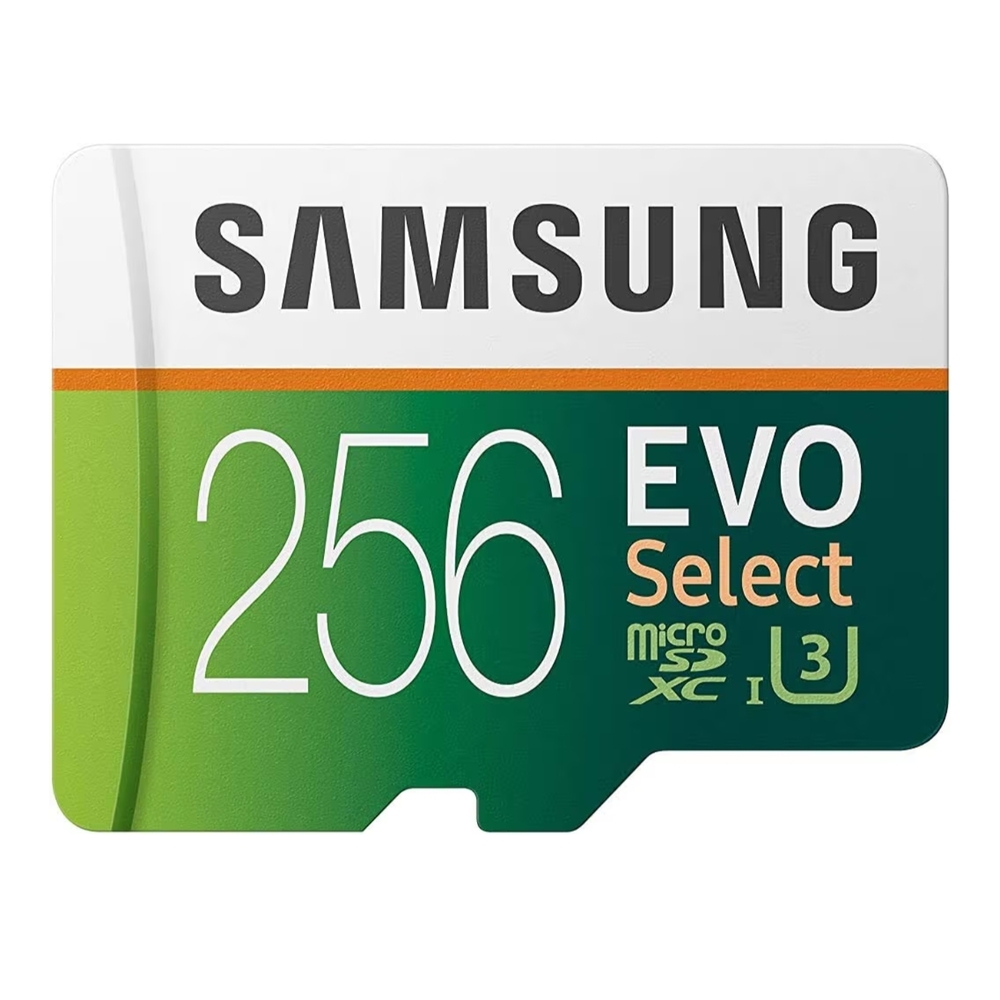 Samsung EVO Select 256GB microSDXC Card - Green and White